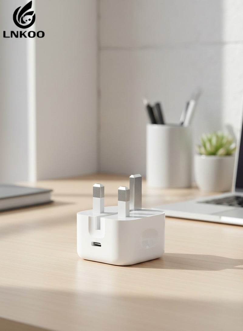 لنكوو شاحن ايفون سريع 25 وات | شاحن حائط USB C سريع متوافق مع iPhone 15/14/14 Pro/14 Pro Max/13/12/SE2020/11/XR/XS Max/X/iPad - Image 5